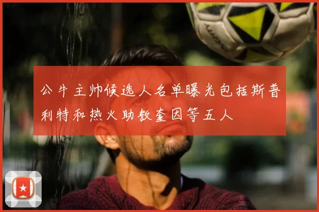 公牛主帅候选人名单曝光包括斯普利特和热火助教奎因等五人