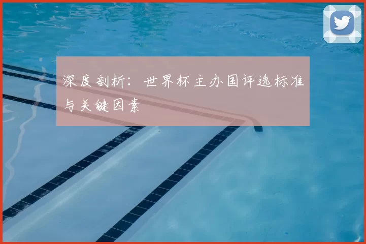 深度剖析:世界杯主办国评选标准与关键因素