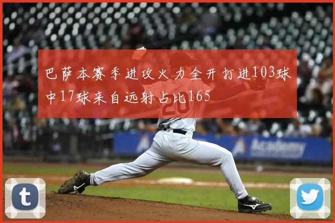 巴萨本赛季进攻火力全开打进103球中17球来自远射占比165